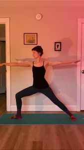 warrior 2 Virabhadrasana II vinyasa yoga flow